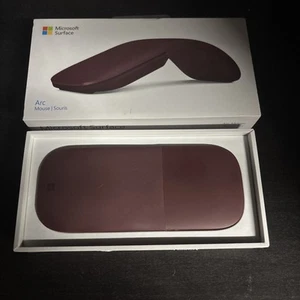 Genuine Microsoft Surface Arc Bluetooth Mouse Model 1791 CZV-00011 Burgundy Red - Photo 1/4