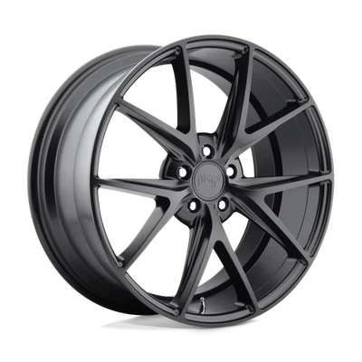 Niche Misano M117 22x9 +25 Satin Black Wheel Rim 5x120 (QTY 4) M117229011+25 Foto 1 de 4