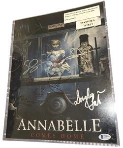 Annabelle Comes Home BECKETT Authentic 7 Signatures Autograph 11x14 CONJURING - Bild 1 von 10