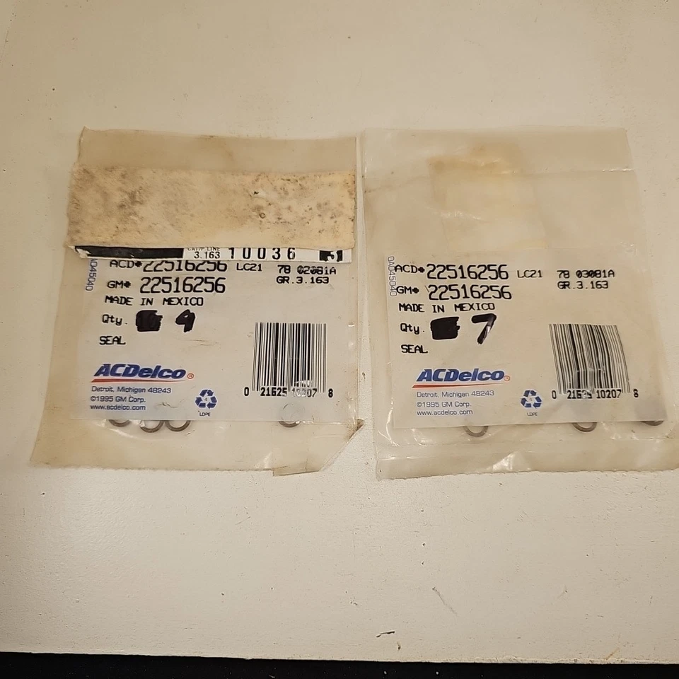 Lote de 16 ACDelco GM 22514722 OEM NOS Genuino Línea de Combustible Tubo de Alimentación Junta O Sello Foto 1 de 4