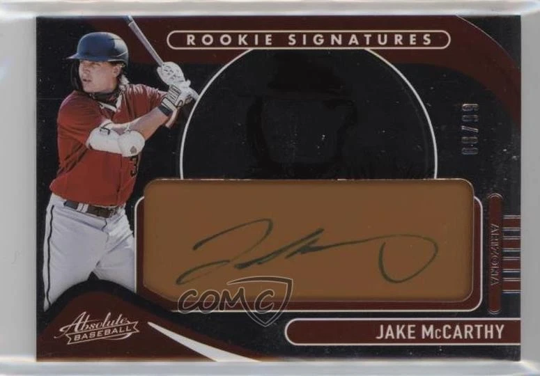 2022 Panini Absolute Rookie Signatures Tan Leather /99 Jake McCarthy Auto RC - Image 1 of 2
