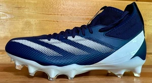 Mens Adidas Adizero Impact SM Football Cleats Size 10.5 NAVY BLUE/WHITE (RARE) - Picture 1 of 5
