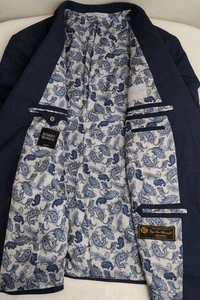 Samuelsohn Loro Piana Mooving Travel Line Men 2 Button Check Sport Coat Size 42R - Picture 1 of 14