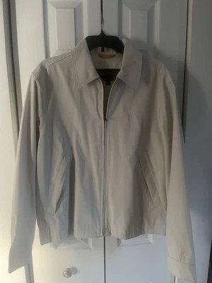 Chaqueta Timberland Weathergear marfil para hombre talla pequeña cremallera completa nueva sin etiquetas Foto 1 de 4