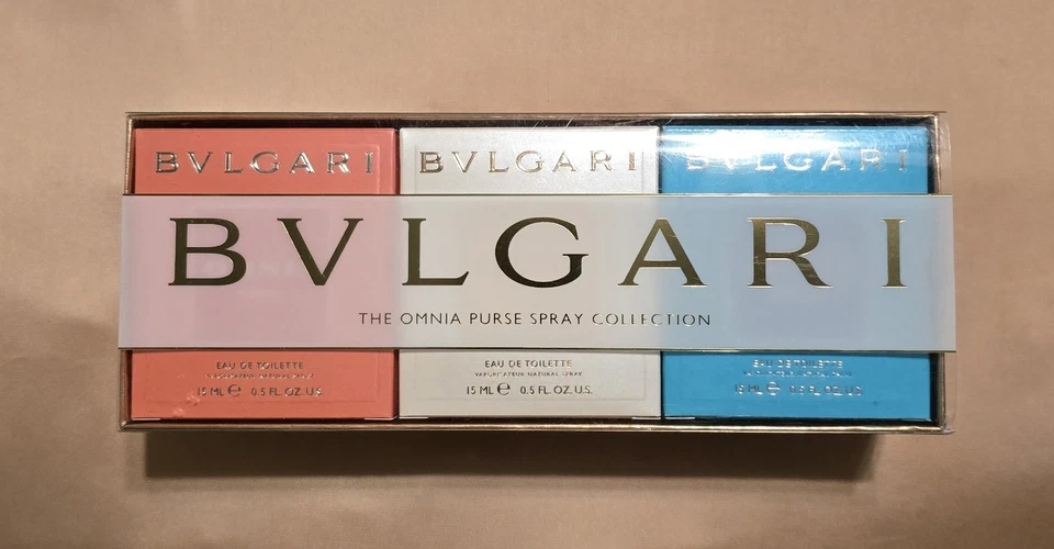 Nuevo BVLGARI The Omnia Monedero Colección 3 Piezas Set de Regalo Foto 1 de 3