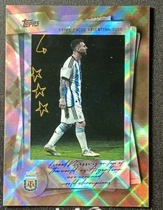 Lionel Messi 2025 Topps Focus Argentina Moments In Time Shutter Speed #48 - Picture 1 of 2