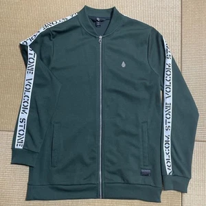 Volcom Track Jacket S Size Fleece Zip Pocket Casual Used - Picture 1 of 6
