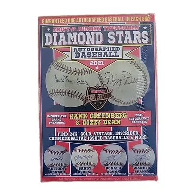 2021 Tristar Hidden Treasures Diamond Stars Autograph Baseball Factory Sealed  - Image 1 of 2