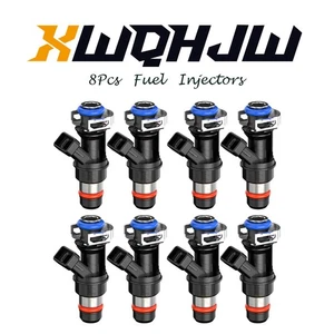 New Set of 8PCS 25317628 Fuel Injector for Cadillac Chevrolet Sierra - Picture 1 of 12