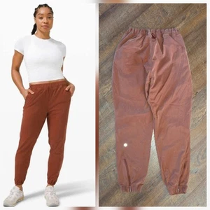 Pantaloni da jogging Lululemon Adapted State donna taglia 10 marrone terracotta lisci come la seta - Foto 1 di 7
