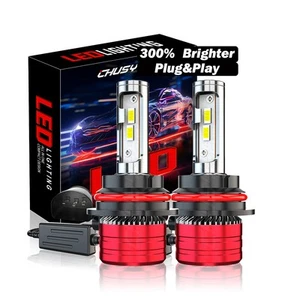 Bright 9007 LED Xenon Headlight Bulb Kit Conversion for Peterbilt 377 385 375 - Picture 1 of 24