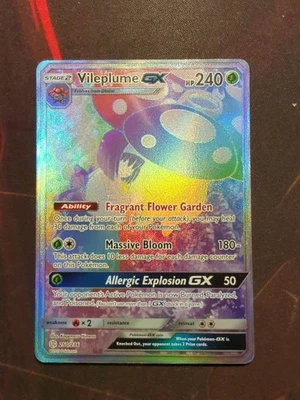 Vileplume GX 250/236 Cosmic Eclipse Secret Rare Pokemon MP Condition - Image 1 of 4
