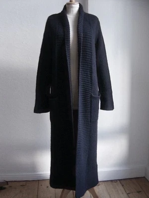 Iris von Arnim Strickmantel Strickjacke Schwarz Dickes Kaschmir 100% Cashmere - Bild 1 von 4