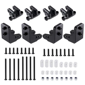 AXSPEED 8x AlumRC Vorne Hinten Oben Unten Stoßdämpfer Halterung für 1/8 Losi LMT - Picture 1 of 8