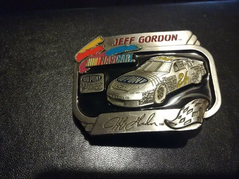 VINTAGE 1995 NASCAR JEFF GORDON LIMITED EDITION BELT BUCKLE AMERICAN LEGENDS Cover