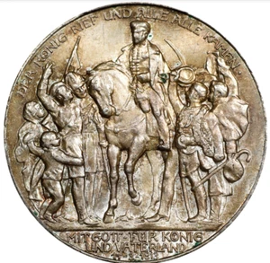 1913 Deutschland Preussen 3 Mark PCGS MS-63 - Bild 1 von 5
