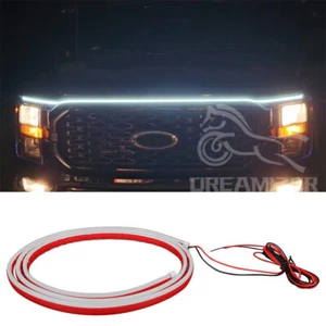 71" Start Up Dynamic Scan LED DRL Hood Light Strip For Ford F150 03-23 F250 F350 - Picture 1 of 11