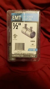 HALEX EMT SET SCHRAUBKUPPLUNG 1/2 ZOLL BAUUNTERNEHMER PACK 42 LINKS MODELL #62805B - Bild 1 von 5