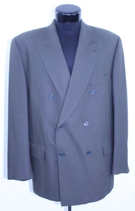 Joseph Feiss Intl. Traje Chaqueta Blazer de Lana para Hombres 44S Vestido Sólido Doble Pecho - Imagen 1 de 23
