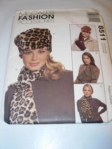 WOMENS CRAFTS UNCUT MCALLS 8511 SEWING PATTERN HAT SCARVE MITTENS WINTER - Picture 1 of 3