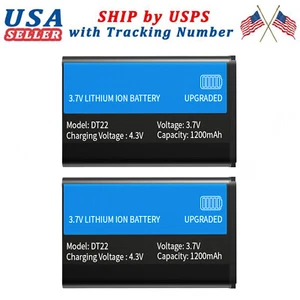 2 x KB-5C Battery For Retevis RT22 Two Way Radio 2W VOX Squelch 16CH CTCSS/DCS - Picture 1 of 7