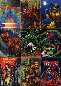 1994 Flair Marvel Card Set 168 Cards All Up + 18 PowerBlast Foil Card Full Set. - Picture 1 of 12