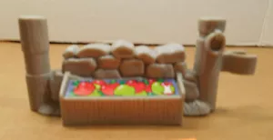 Fisher Price Little People Gray Stone Fence Apples for Farm Nativity Castle O5 - Picture 1 of 6
