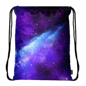 Bolso ligero con cordón bolso deportivo gimnasio bolsa mochila con bolsillo lateral 3129 - Imagen 1 de 4