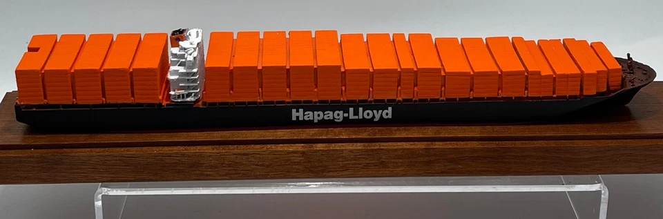 Hapag-Lloyd Container Scale Schiffsmodell 10,5" Metall Druckguss Containership - Bild 1 von 4