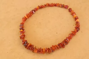 Vintage Faux Amber Catalin Bakelite Necklace Retro Jewelry Boho Style 60gr - Picture 1 of 6