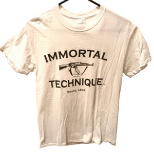 Immortal Technique T-shirt Original Tour Merch Mens S Hip Hop Rap Guerilla White - Picture 1 of 5