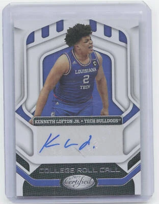 2022 Chronicles Draft Picks #CRC-KLJ Kenneth Lofton Jr. College Roll Call Auto - Image 1 of 2