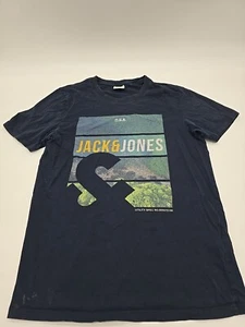 Jack Jones Core T-Shirt Women Large Blue Graphic Tee..#10206 - Picture 1 of 12