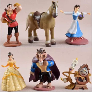 6Pcs Beauty and the Beast PVC Action Figure Model Toy Cake Topper - Picture 1 of 5