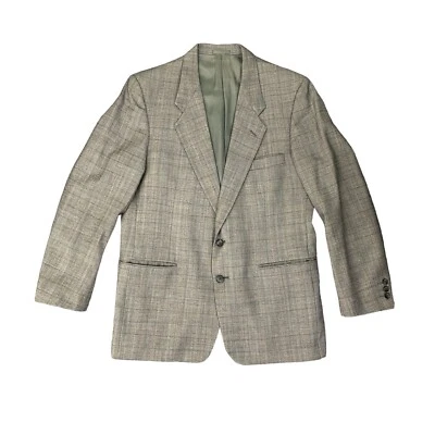 Vintage Givenchy Blazer Mens 42 Pewter Grey Single Breasted 2 Button 100% Wool - Image 1 of 4