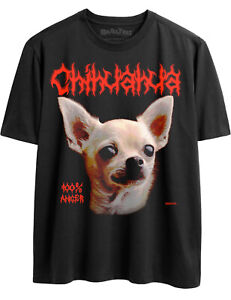 Epic Chihuahua Punk Retro 90er Jahre Death Heavy Metal T-Shirt für Männer & Frauen Hundebesitzer