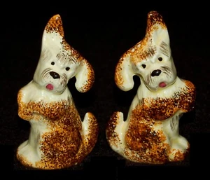 VINTAGE Sale Pepe Shaker Ceramica CANI Made in Japan anni 50 - Foto 1 di 8