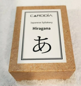 CARDDIA Japanese Syllabary Hiragana w/Stroke Order Diagrams & Examples 104 Cards - Picture 1 of 5