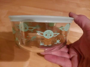 Star Wars The Child ”Baby Yoda” Snacks Pyrex Storage Bowl Container NWT - Picture 1 of 4