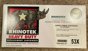 Rhinotek Heavy Duty Laser Toner Cartridge 53X lot of 2 - Picture 1 of 1