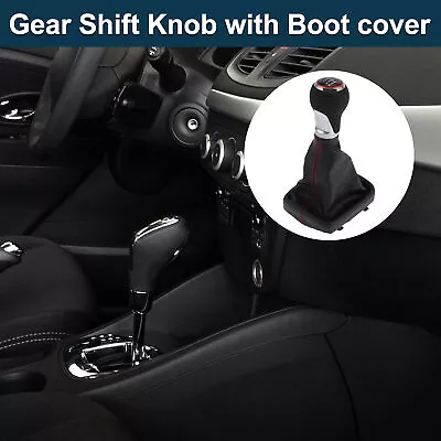 6 Speed Gear Shift Knob with Boot Dust Cover for Audi A3 S3 8P 2003-2013 Plastic - image 1 of 4