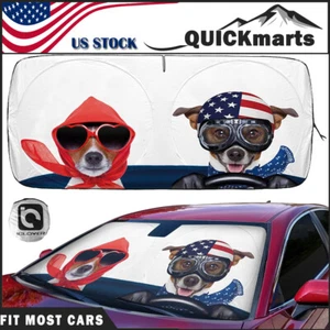 Front Car Window Sun Shade Visor SUV Windshield Foldable UV Block Shield Cover - Picture 1 of 9