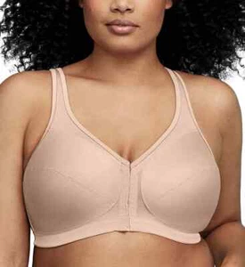 NEW Glamorise 1265 Magic Lift with Posture Back Support Bra 38DD Cafe - Picture 1 of 3
