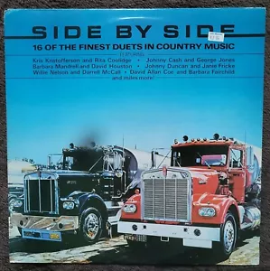 VARIOUS - SIDE BY SIDE. 1980 UK COUNTRY FOLK COMPILATION 12" L.P. - Picture 1 of 4