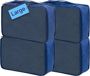 Large Packing Cubes 4 PCS, Large Suitcase Organiser Bags 4-Piece, Large Travel - Picture 1 of 6
