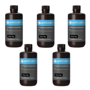 5KG ANYCUBIC Grigio UV Resina per Stampante 3D Printer Grey Resin 405nm M3 Mars - Zdjęcie 1 z 9