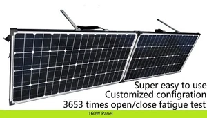 12V 160W Folding solar panel Kit. Easy to use. Suit Lead Acid & Lithium Battery - Picture 1 of 9