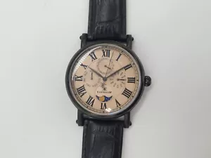Earnshaw Maskelyne Moon Phase Men's Watch ES-8031-05 - Picture 1 of 7