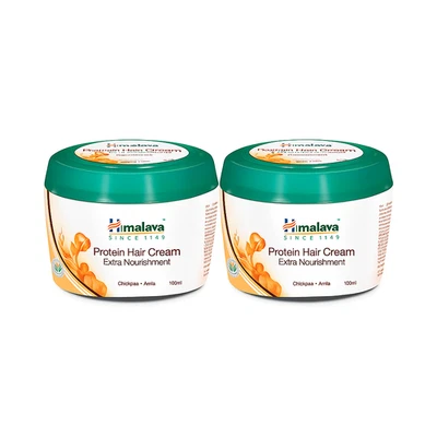 Crema capilar Himalaya Herbals Protein resuelve varios problemas de cabello dañado 100 ml X2 Foto 1 de 4