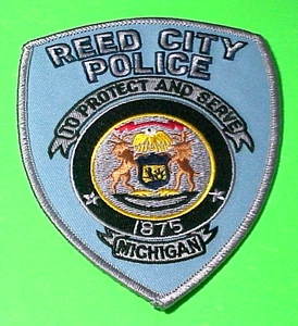 REED CITY MICHIGAN 1875 MI 5" PROTECT & SERVE POLICE PATCH FREE SHIPPING!! - Picture 1 of 1